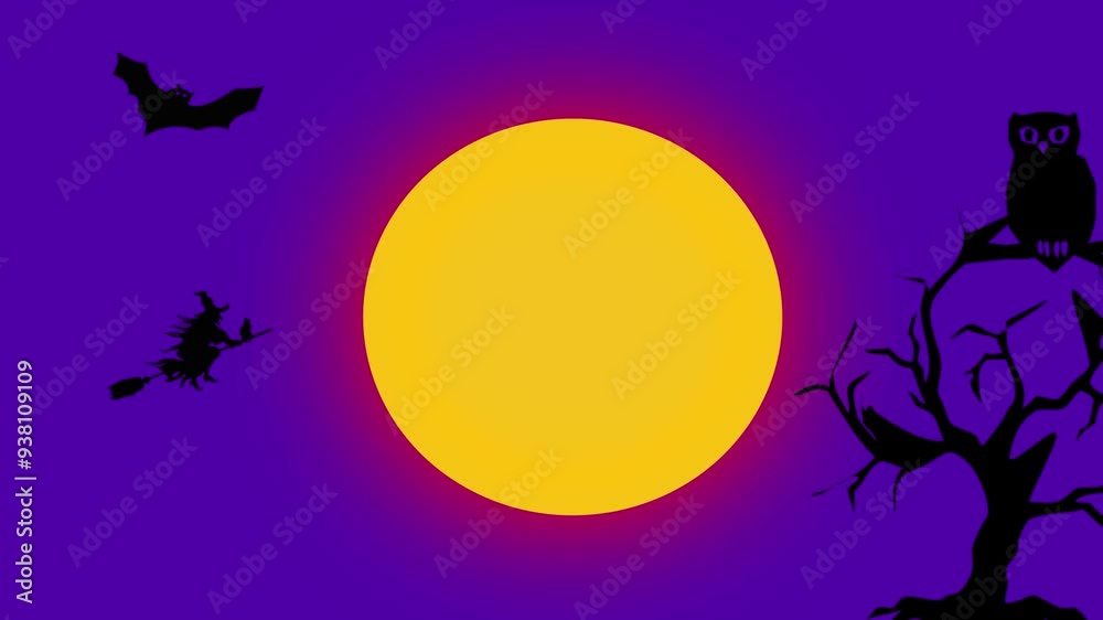 halloween background purple with full moon 4k halloween background purple with full moon 4k