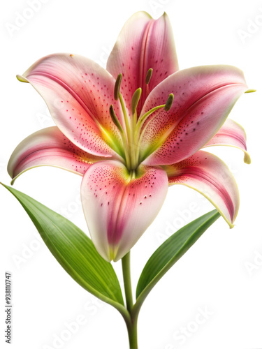 lily isolated on white