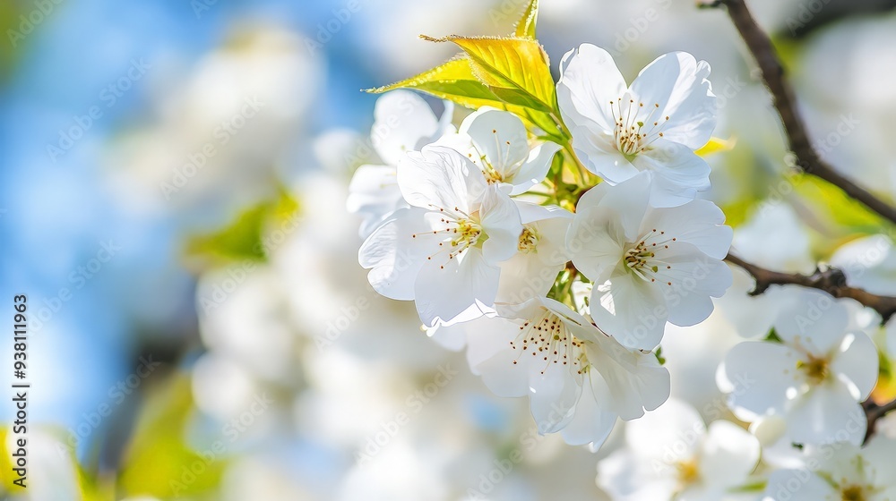 Delicate White Blossoms in Springtime Delicate White Blossoms in Springtime