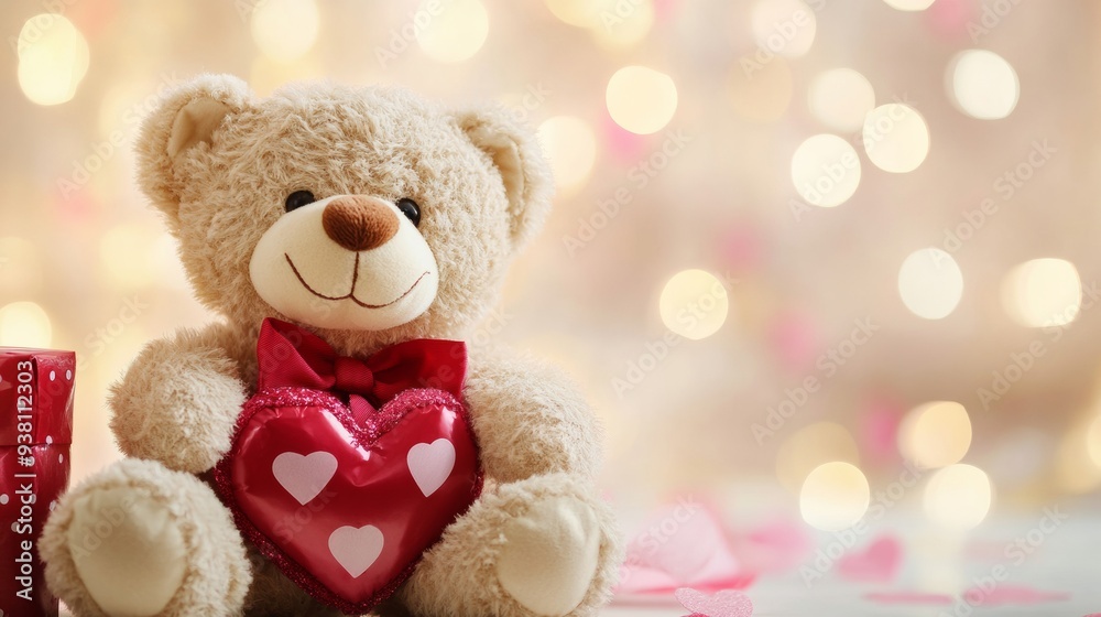 A teddy bear with a heart