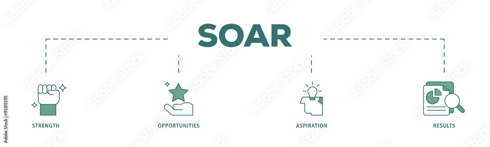 Soar icon infographic illustration concept with icon of results, aspiration, opportunities, strength icon png and easy to edit Soar icon infographic illustration concept with icon of results, aspiration, opportunities, strength icon png and easy to edit
