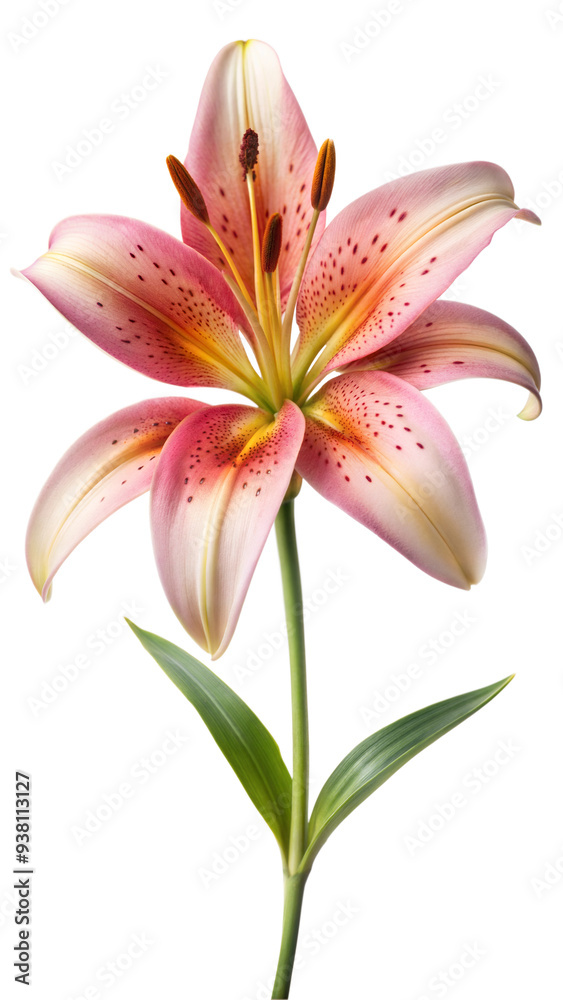 lily isolated on white lily isolated on white