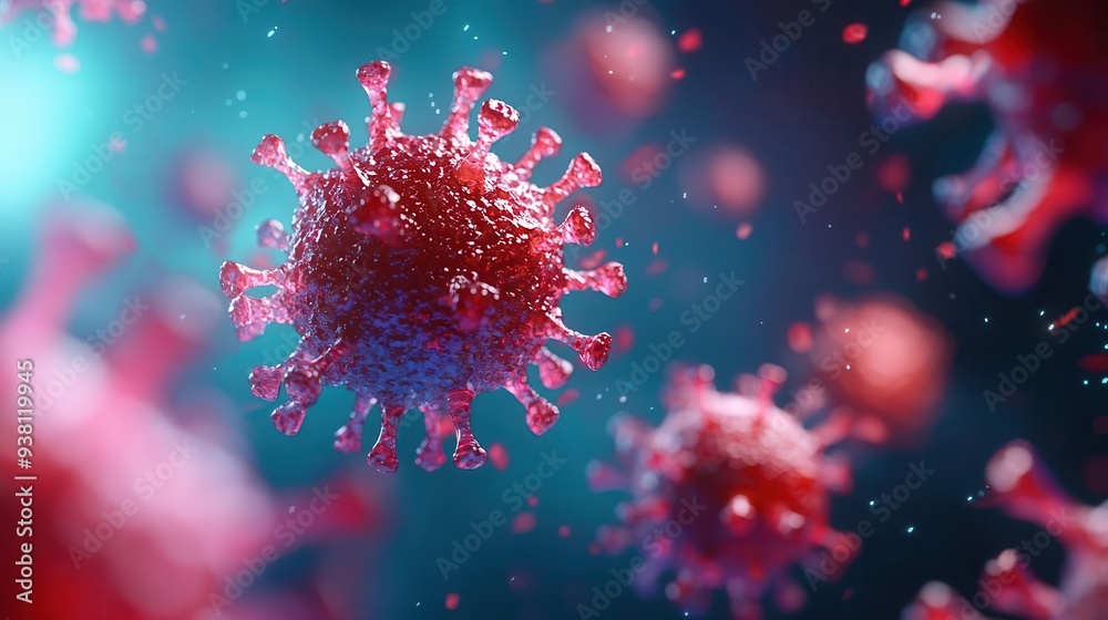Human immune response to monkeypox, antibody attack, 3D illustration Human immune response to monkeypox, antibody attack, 3D illustration