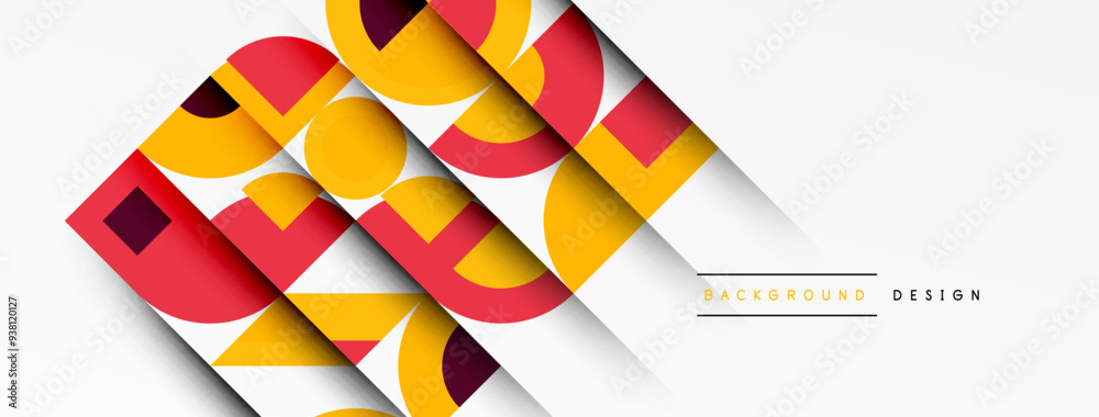 Modern geometrical abstract background - circles. Business or technology presentation design Modern geometrical abstract background - circles. Business or technology presentation design