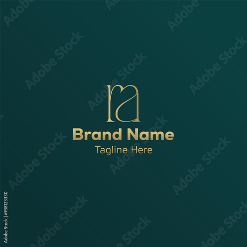 Initial based creative ra logo