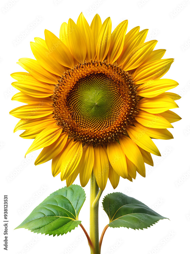 Fototapeta premium sunflower isolated on white background