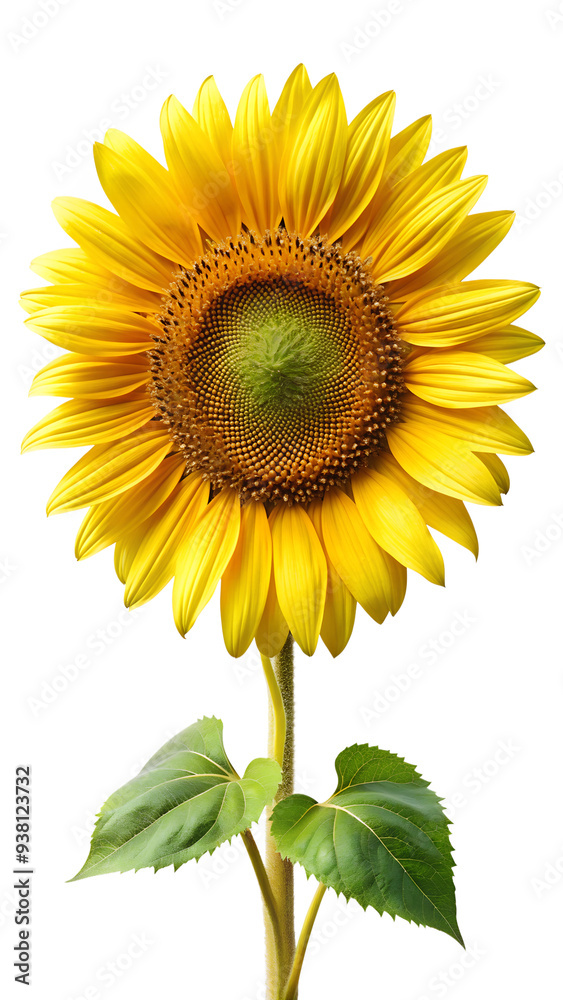 sunflower isolated on white