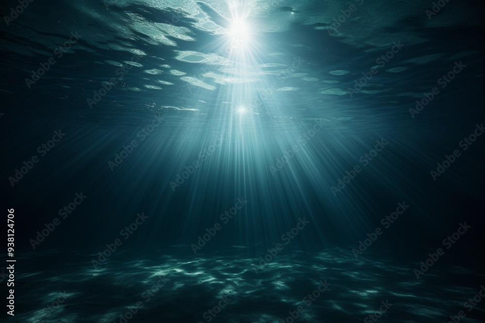 Sunbeams Piercing Through the Deep Ocean Sunbeams Piercing Through the Deep Ocean