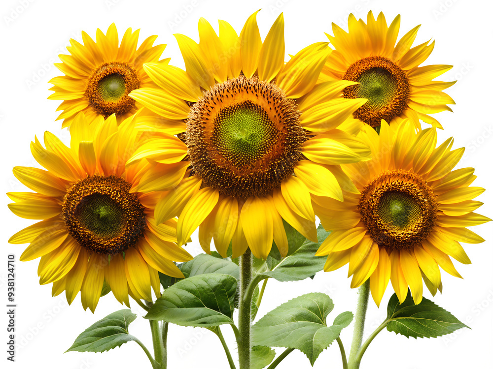 Obraz premium sunflower isolated on white background