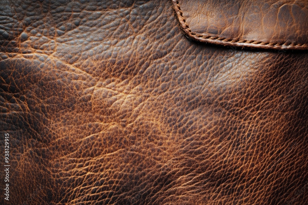 Synthetic leather brown background texture. Brown leather textured background , ai Synthetic leather brown background texture. Brown leather textured background , ai