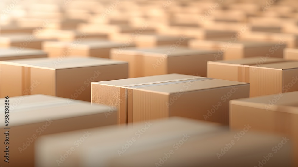 boxes in warehouse boxes in warehouse