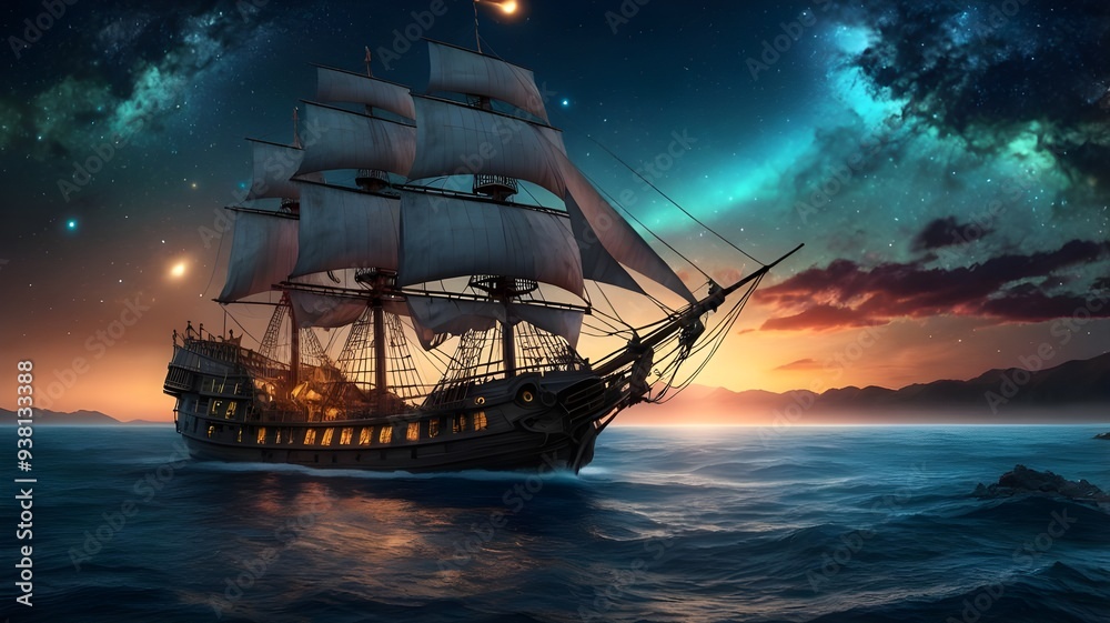 Fototapeta premium Pirate Ship 