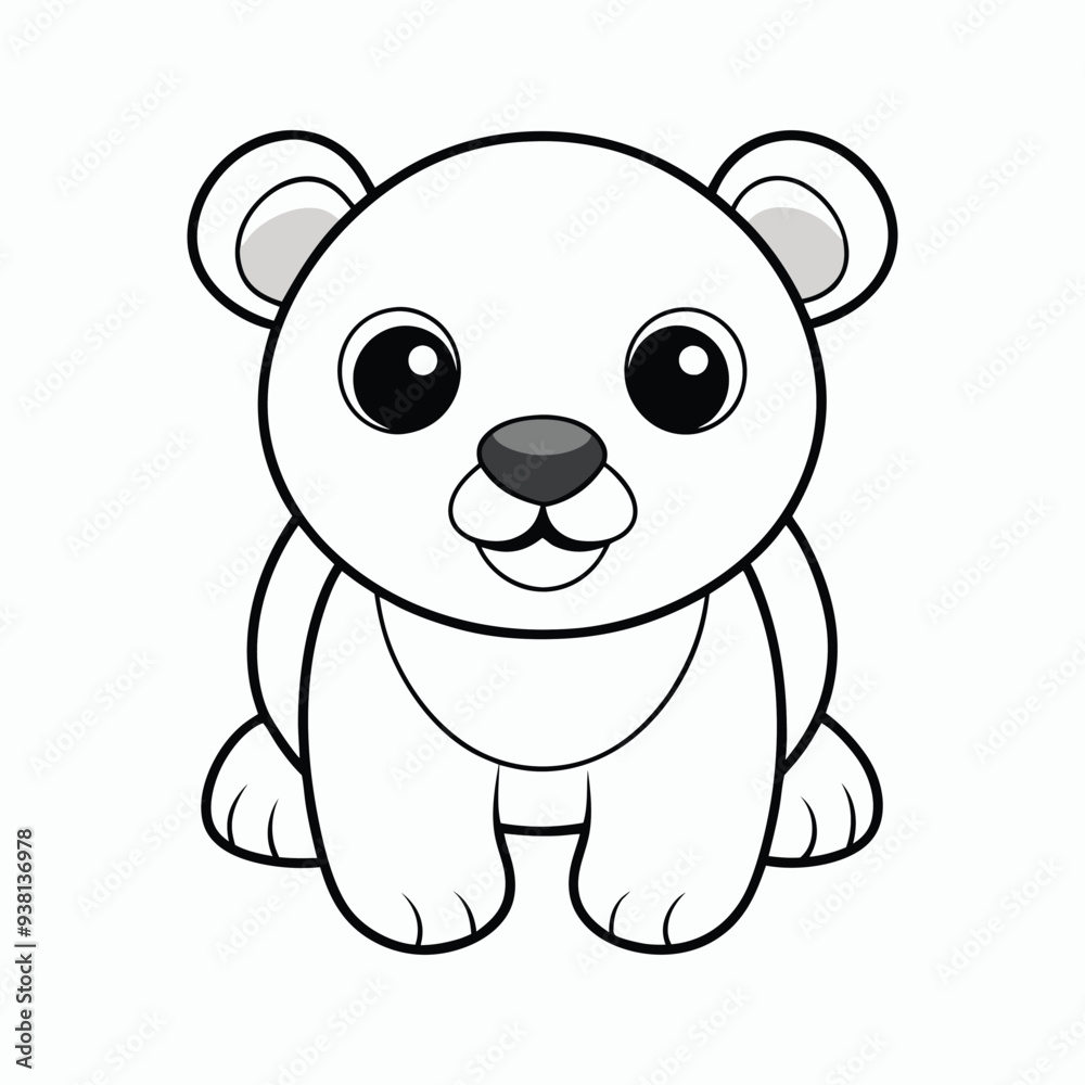 cute-baby-Pola-bear-vector-illustration cute-baby-Pola-bear-vector-illustration