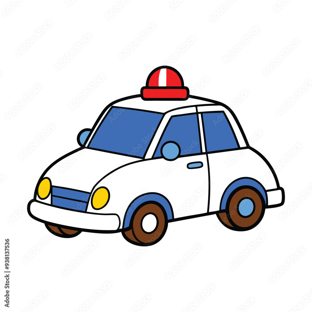 simple-police-car-vector illustration simple-police-car-vector illustration