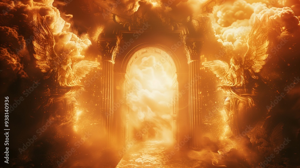 Obraz premium Gateway to Celestial Realms