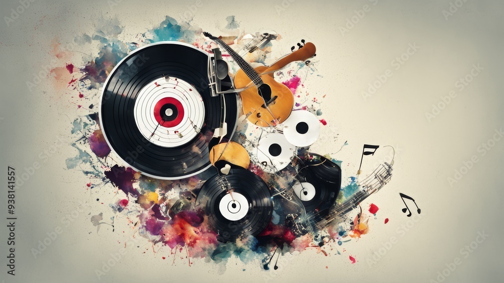 Obraz premium music background