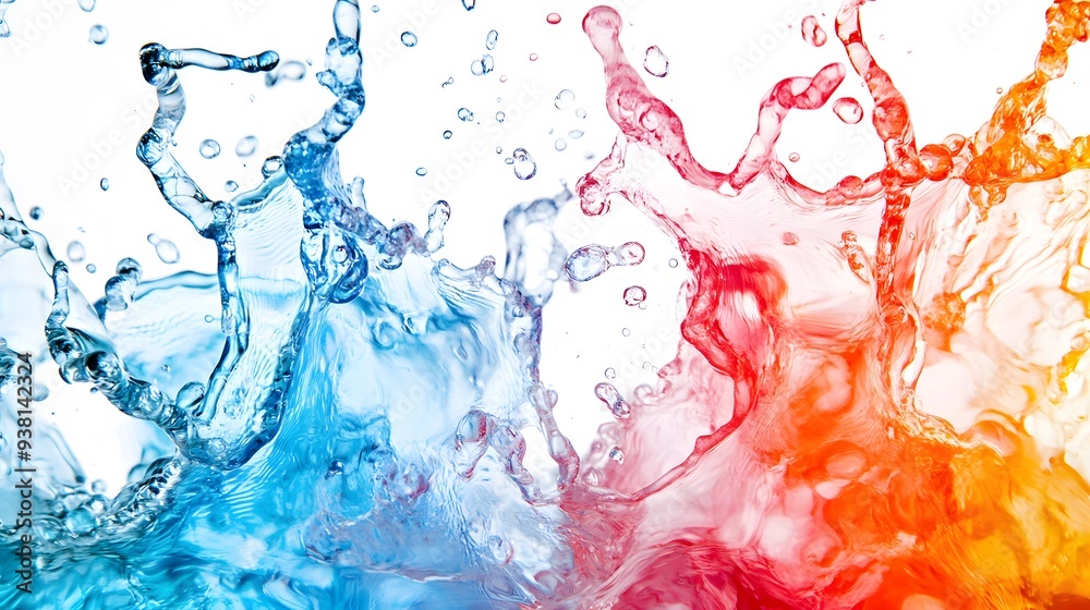 Abstract Liquid Splashes: Splashes of liquid in various colors, frozen in dynamic shapes, set against a white background.
Abstract Liquid Splashes: Splashes of liquid in various colors, frozen in dynamic shapes, set against a white background.