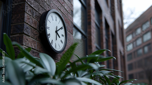 Building With Clock The Front