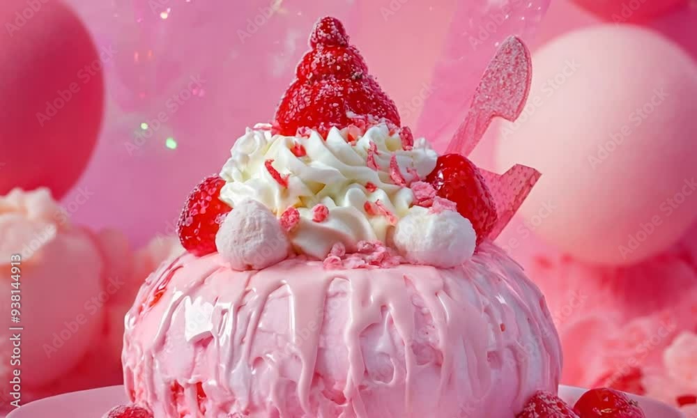 A Delectable Strawberry Cake A Delectable Strawberry Cake