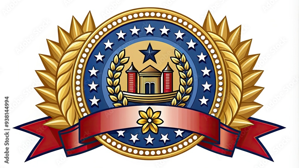 A symbolic illustration of a mayor's seal or badge, often featuring a crest, ribbon, and stars, representing municipal authority and civic leadership. A symbolic illustration of a mayor's seal or badge, often featuring a crest, ribbon, and stars, representing municipal authority and civic leadership.