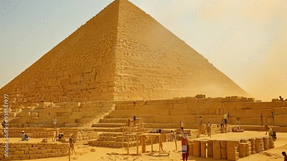 Sandstorm approaching giza pyramid complex Sandstorm approaching giza pyramid complex
