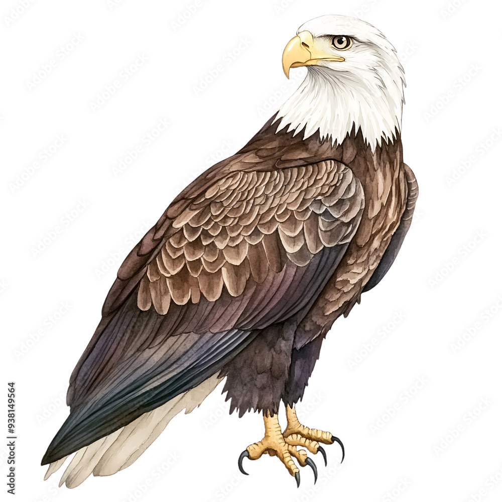 Bald Eagle Soaring: A majestic bald eagle stands tall and proud, its piercing gaze and sharp talons symbolizing strength, freedom, and resilience. A powerful image representing national pride Bald Eagle Soaring: A majestic bald eagle stands tall and proud, its piercing gaze and sharp talons symbolizing strength, freedom, and resilience. A powerful image representing national pride
