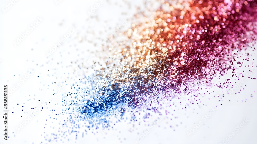 Glitter Explosion: A burst of glitter particles in various colors, shimmering as they spread out against a white background.
Glitter Explosion: A burst of glitter particles in various colors, shimmering as they spread out against a white background.