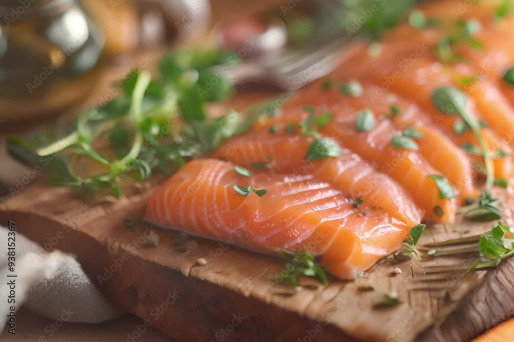 Fresh fish slices are served on the dish, arranged in an attractive and organized manner, making the food look inviting and ready to be enjoyed. Fresh fish slices are served on the dish, arranged in an attractive and organized manner, making the food look inviting and ready to be enjoyed.