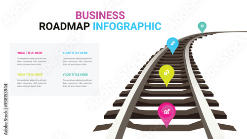 Business Roadmap Infographic Design Template
