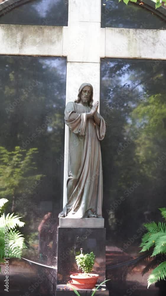 grave monument in cemetery vertical video grave monument in cemetery vertical video