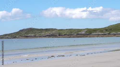 The Ocean waves at Silver Strand Beach, Mayo, Ireland photo