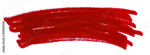 Transparent png of Stroke drawn with red marker	