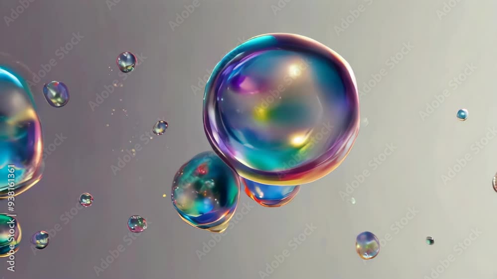 Abstract background of colorful soap bubbles, soap bubbles Abstract background of colorful soap bubbles, soap bubbles