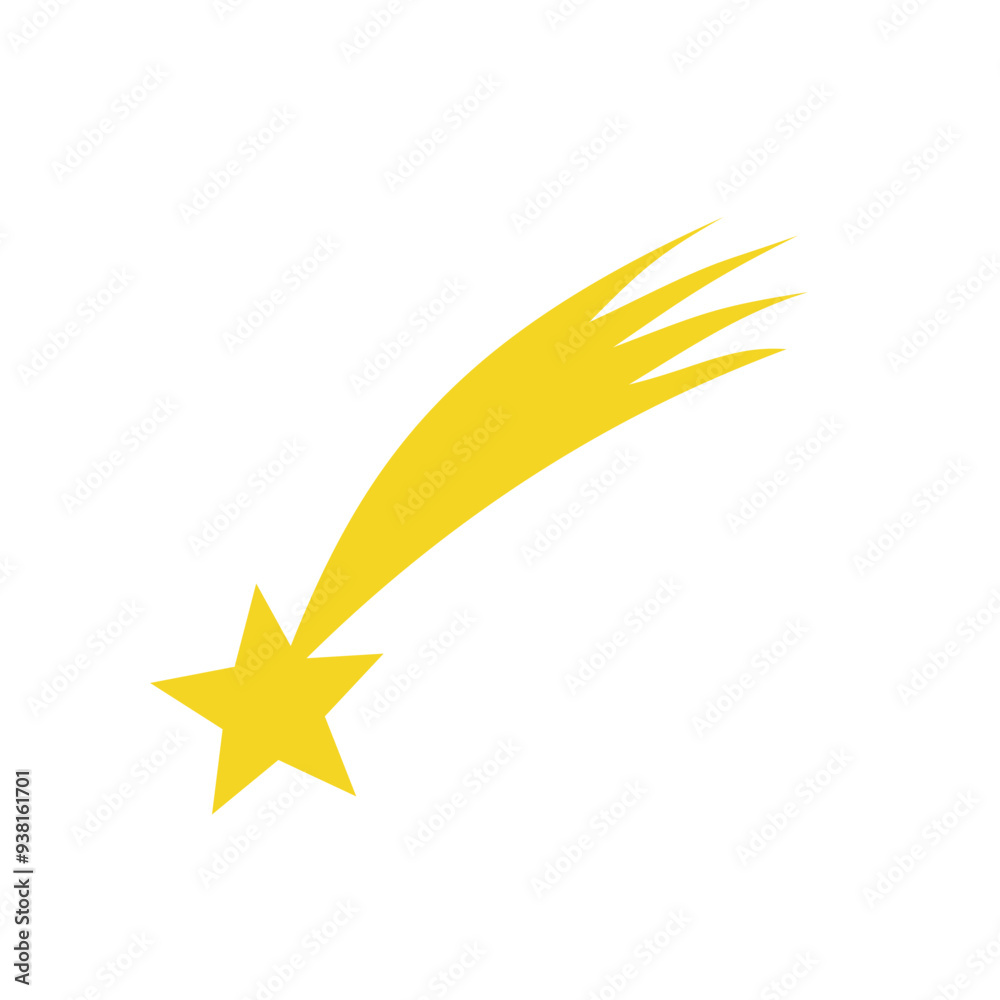 Shooting star Christmas - vector illustration Shooting star Christmas - vector illustration