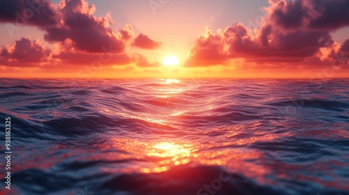 Sunset over the Ocean