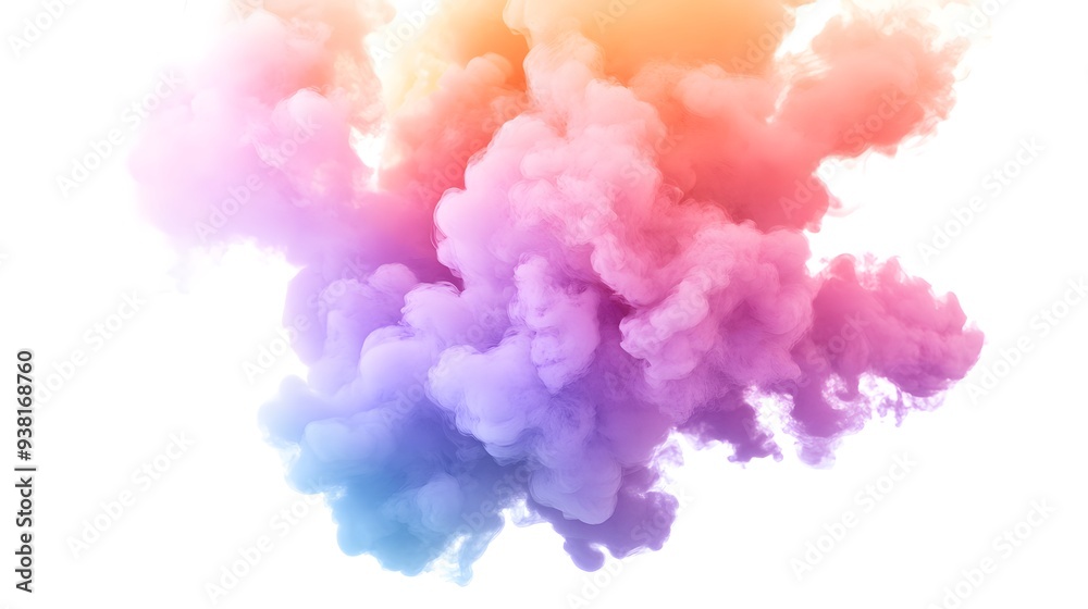 Smoke Bomb Explosion: A burst of colorful smoke from a smoke bomb, with plumes billowing out on a crisp white background.
Smoke Bomb Explosion: A burst of colorful smoke from a smoke bomb, with plumes billowing out on a crisp white background.