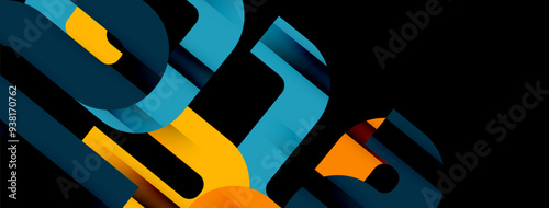 Lines, abstract letter style design background. Geometric vector Illustration For Wallpaper, Banner, Background, Card, Book Illustration, landing page