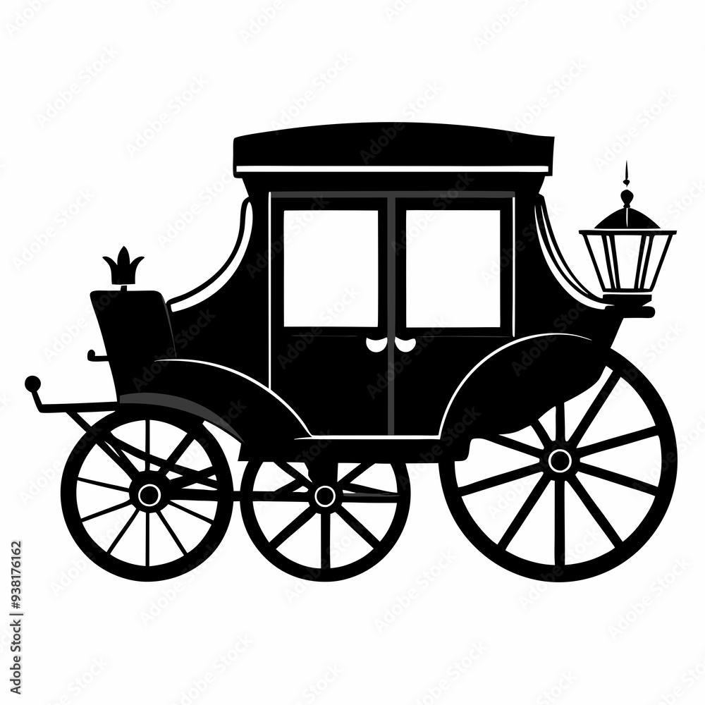 Carriage Black silhouette