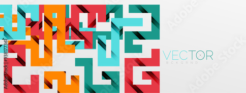 Color bend lines with shadow texture effect. Vector Illustration For Wallpaper, Banner, Background, Card, Book Illustration, landing page