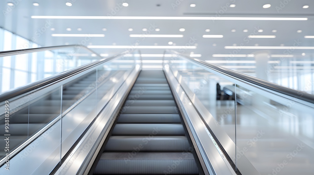 escalator in shopping mall escalator in shopping mall