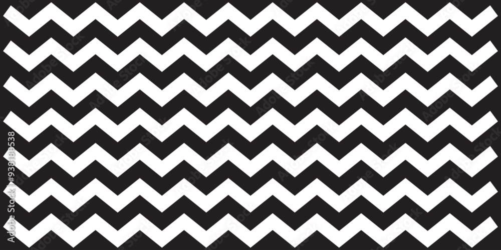 Wave line and wavy zigzag lines. Black curved lines pattern in abstract style. Horizontal geometric decoration element. Vector illustration. Wave line and wavy zigzag lines. Black curved lines pattern in abstract style. Horizontal geometric decoration element. Vector illustration.