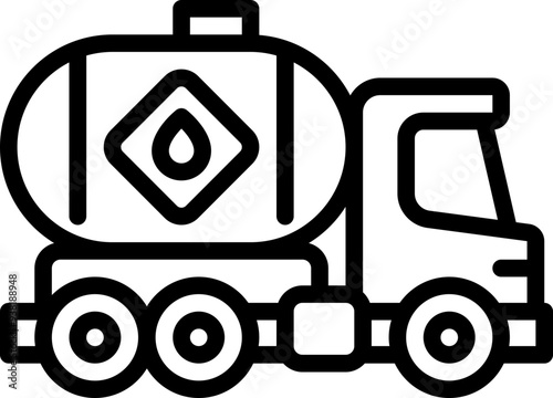 Fuel tank truck icon