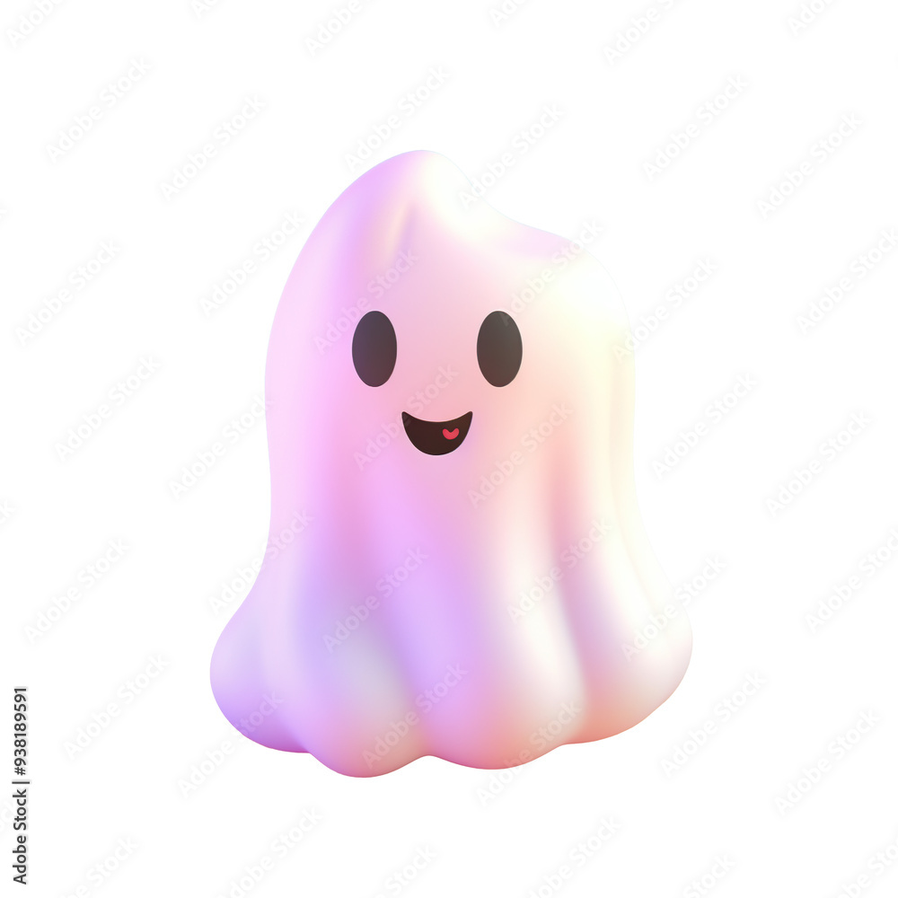 3d render of cute ghost isolated on transparent background 3d render of cute ghost isolated on transparent background