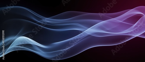 Smoke on a black background. Abstract background. Abstract background with smoke waves. 