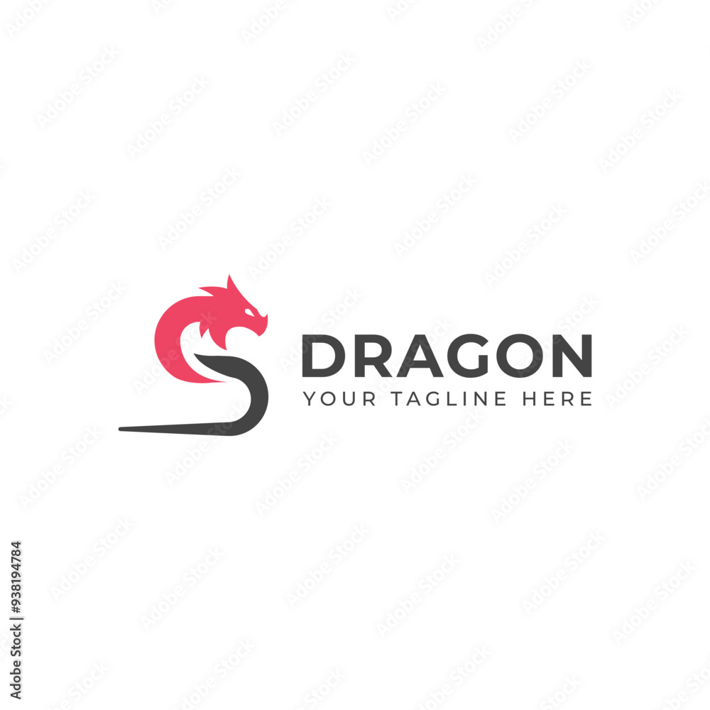 Creative Dragon logo vector design Creative Dragon logo vector design