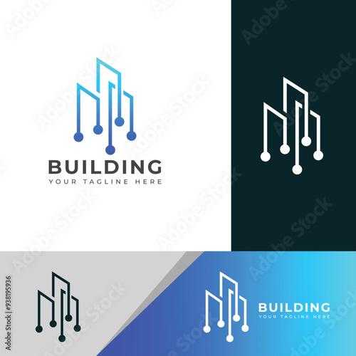 Creative Tech building logo design