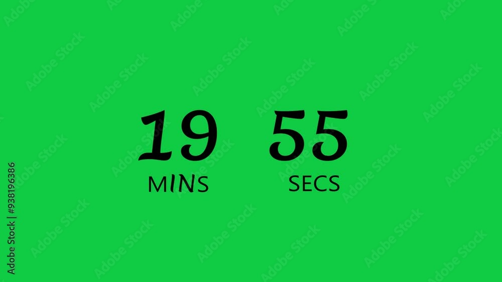 20-Minute Green Countdown Timer black text 20-Minute Green Countdown Timer black text