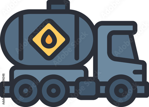 Fuel tank truck icon