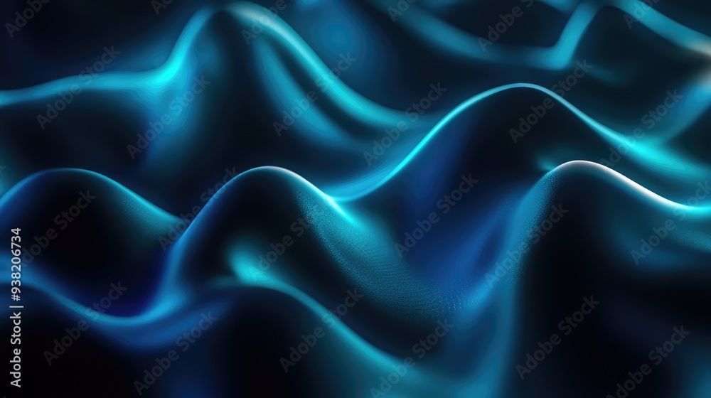 Radiant quantum ripples with neon blue and teal waves, set against a sleek, dark background for a high-tech look. Radiant quantum ripples with neon blue and teal waves, set against a sleek, dark background for a high-tech look.