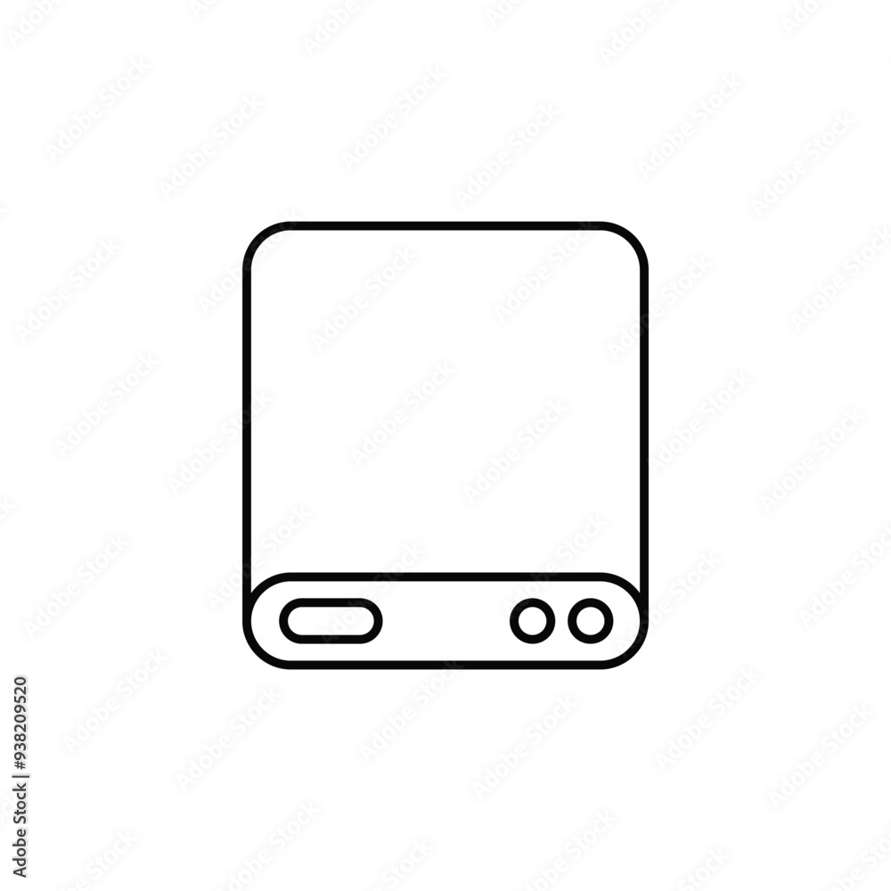 Hard Drive icon design with white background stock illustration Hard Drive icon design with white background stock illustration